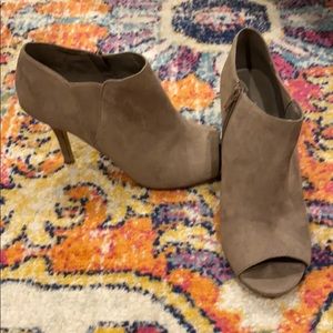 Peep toe booties, size 11. Worn twice